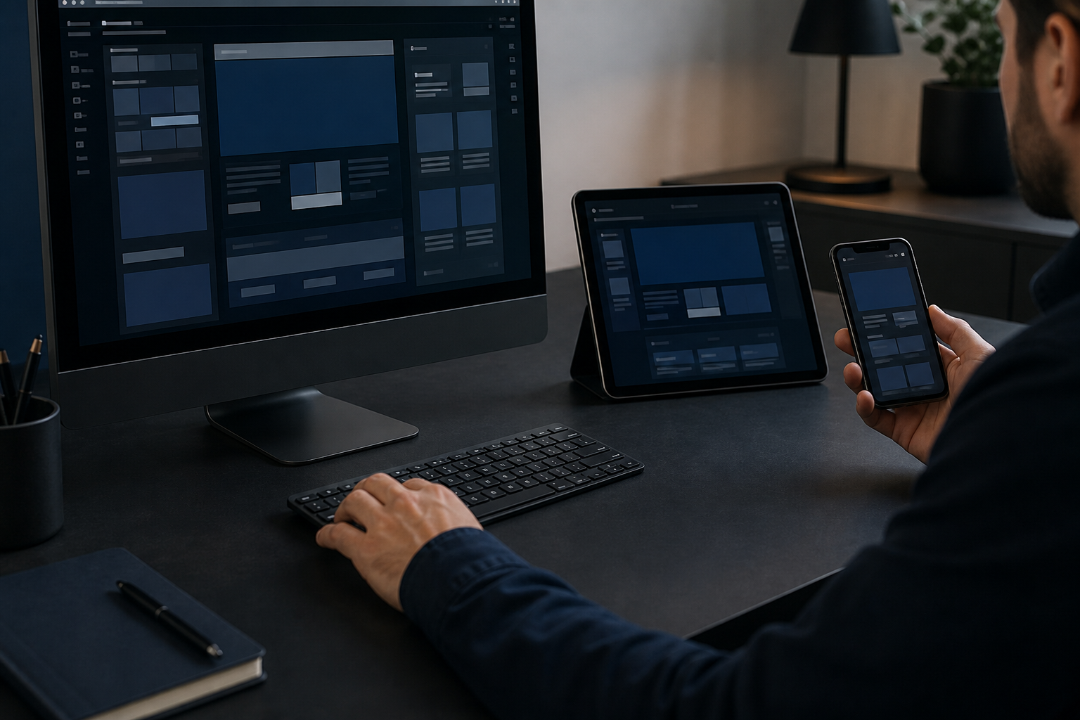 Website interface design