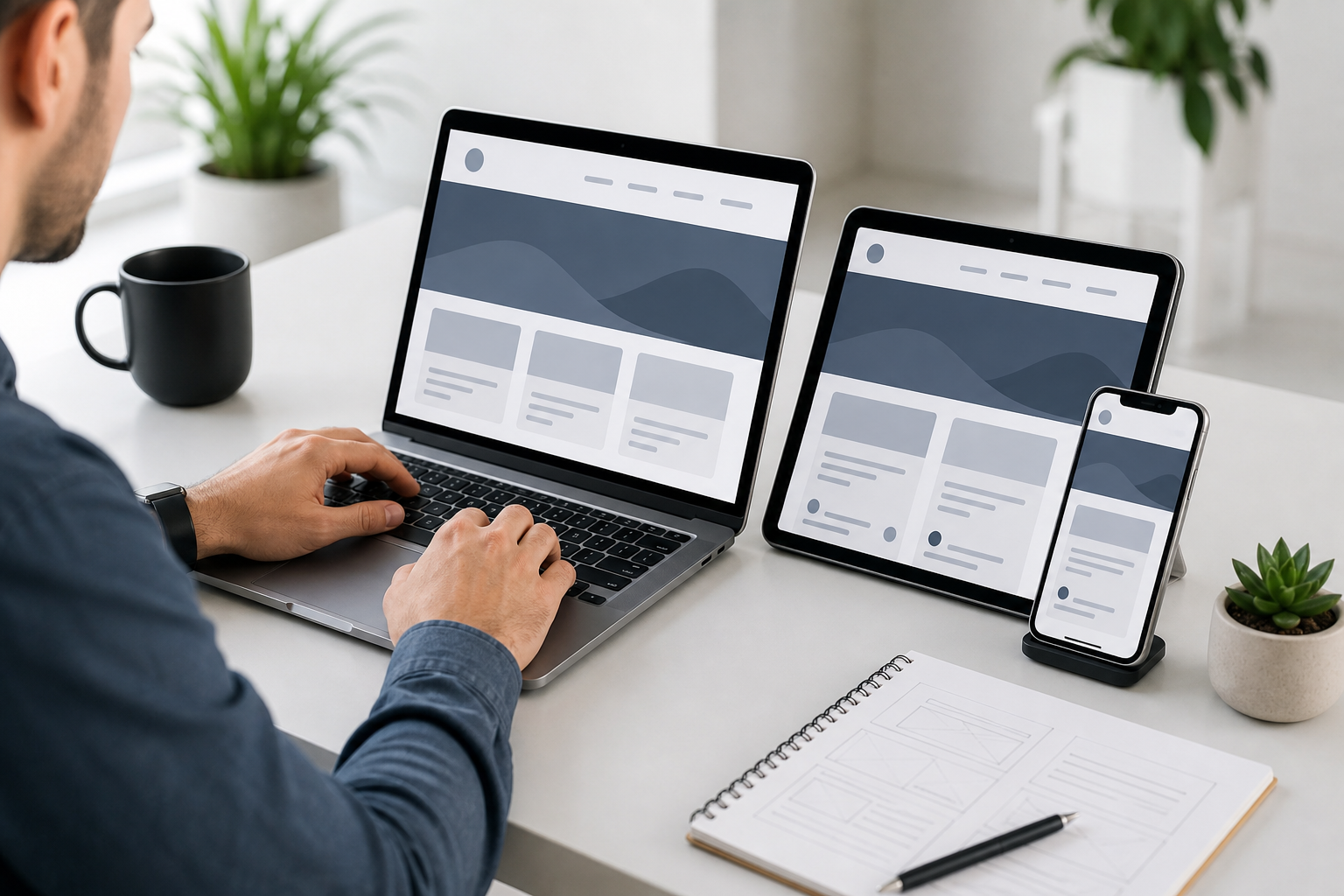 Web application across devices